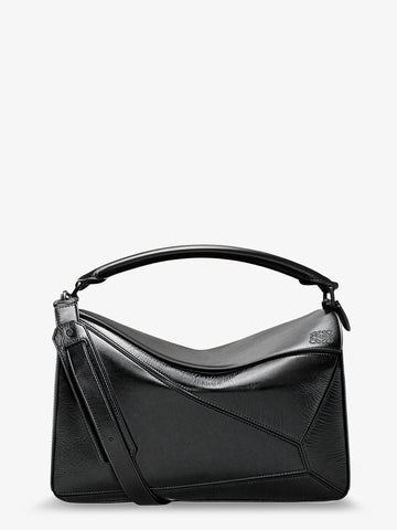 LOEWE - Puzzle Large leather bag Black UNI