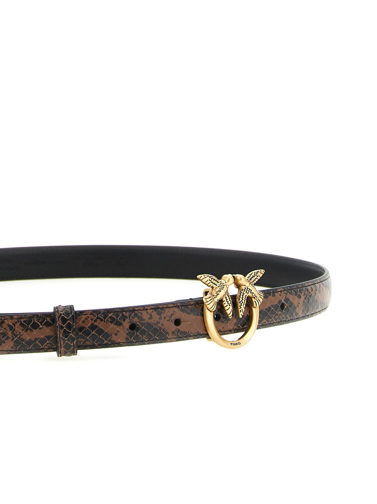Pinko - Python print leather belt