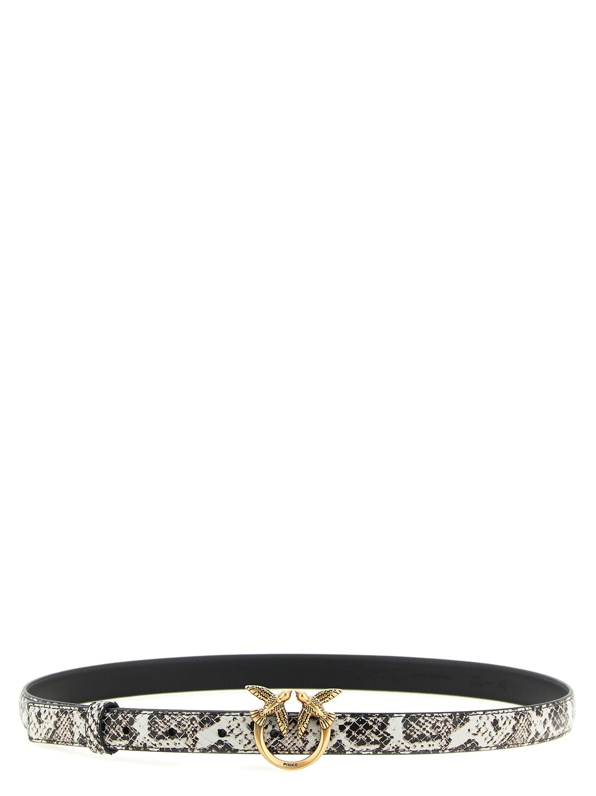 Pinko - Python print leather belt
