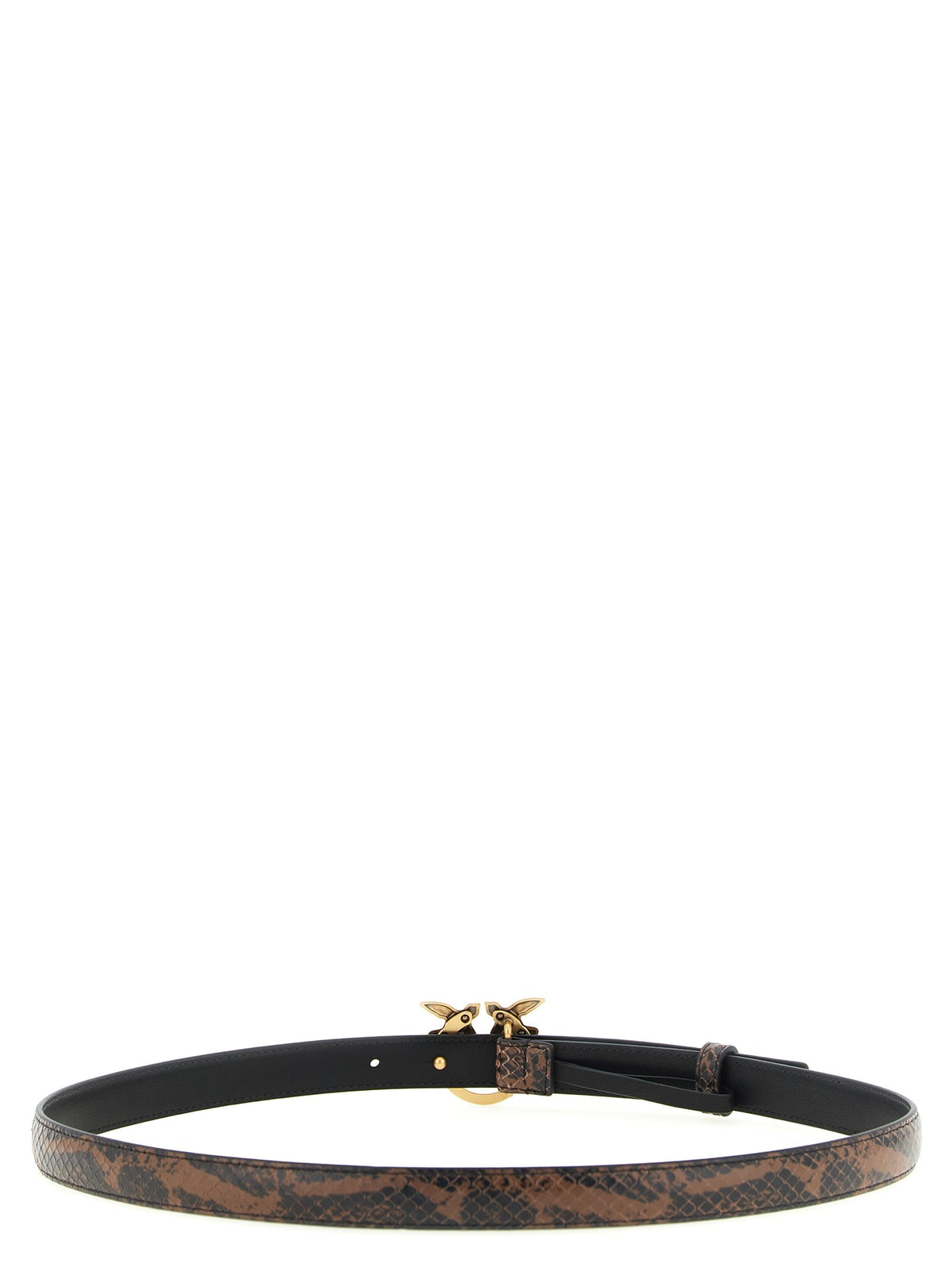 Pinko - Python print leather belt