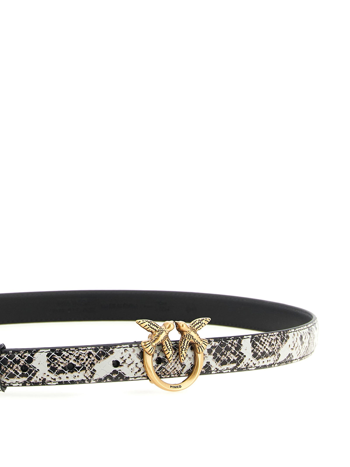 Pinko - Python print leather belt