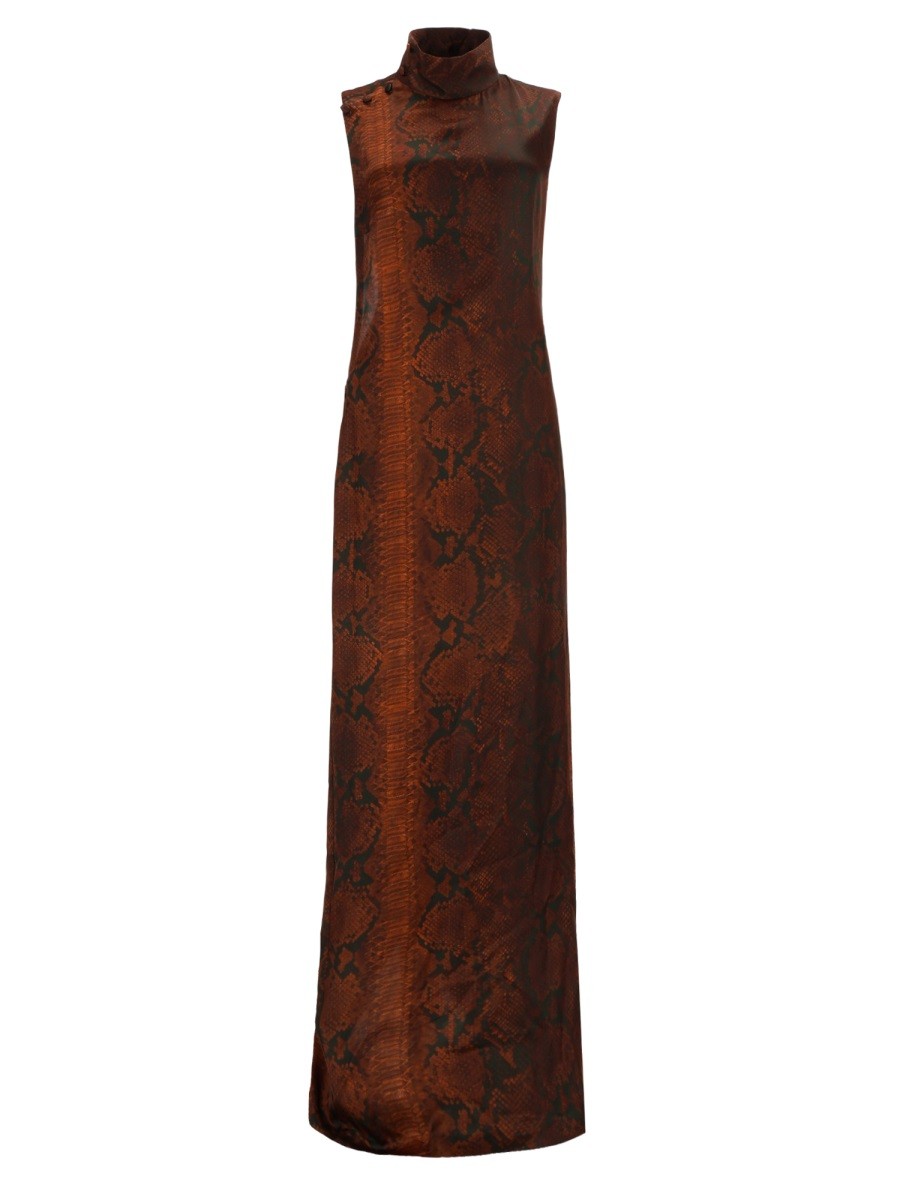 JEAN PAUL GAULTIER - PYTHON PRINT LONG DRESS python-print-long-dress
