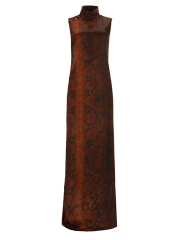 JEAN PAUL GAULTIER - PYTHON PRINT LONG DRESS python-print-long-dress