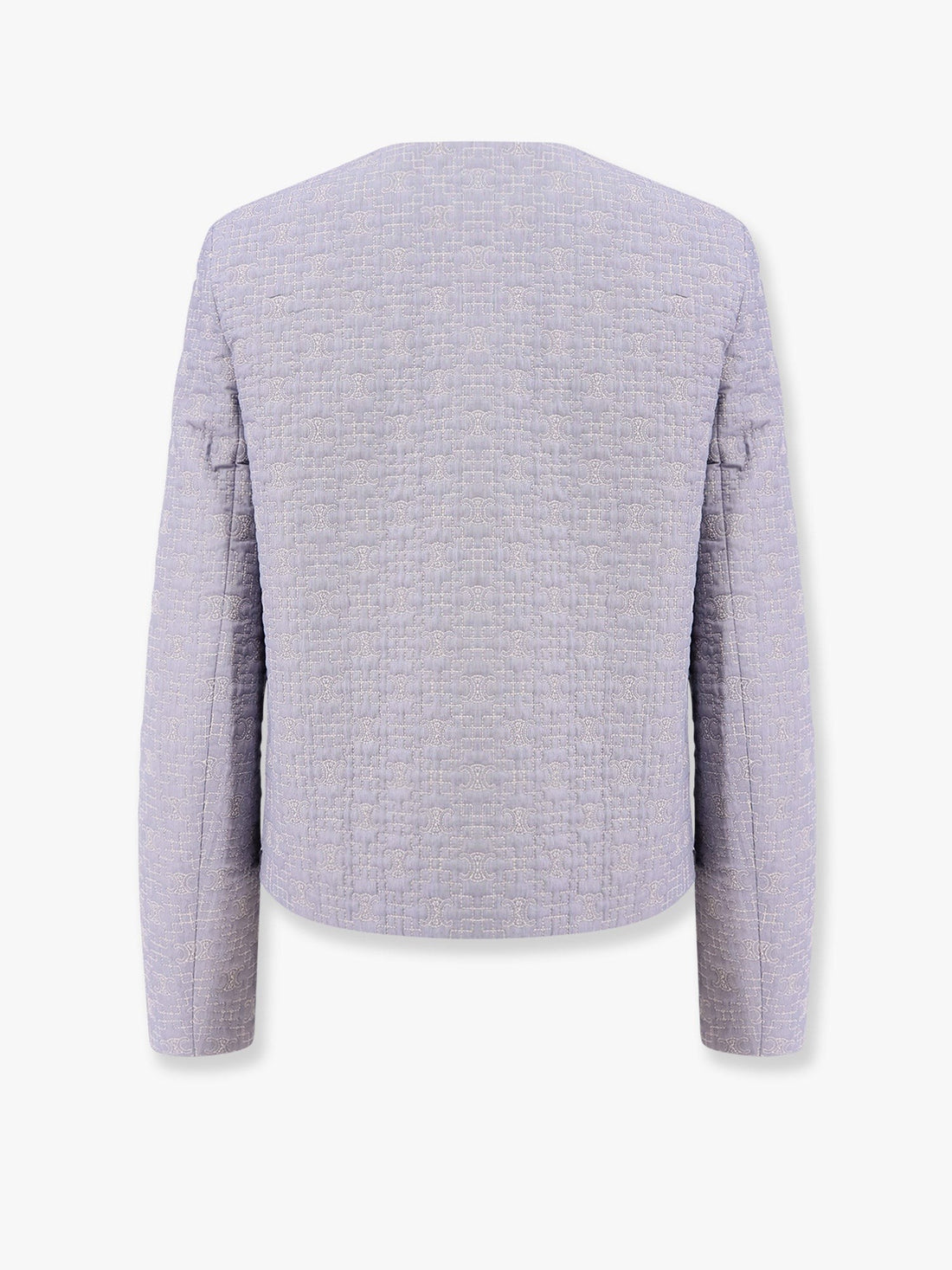 Quilted cotton blazer with triomphe motif