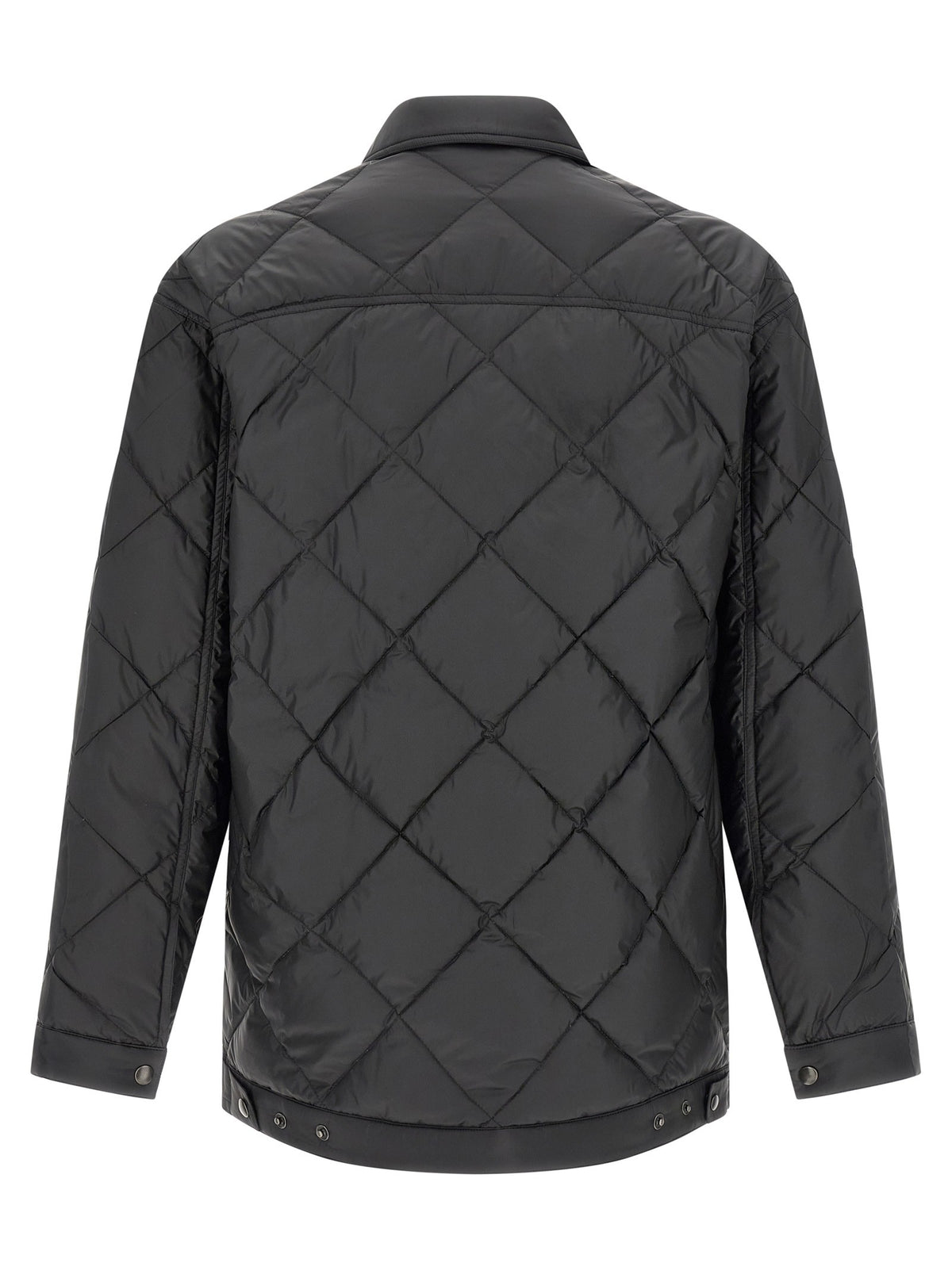 PRADA - Quilted down jacket with logo