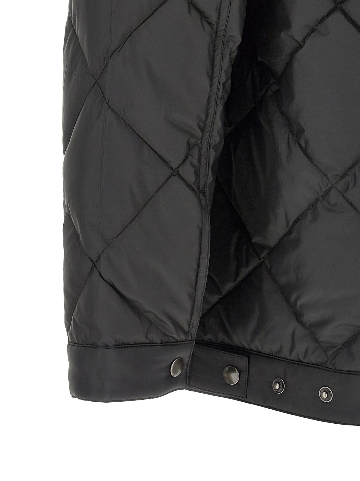 PRADA - Quilted down jacket with logo