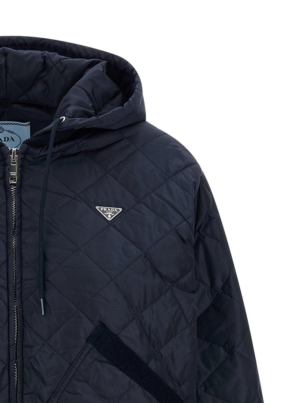 PRADA - Quilted hooded jacket