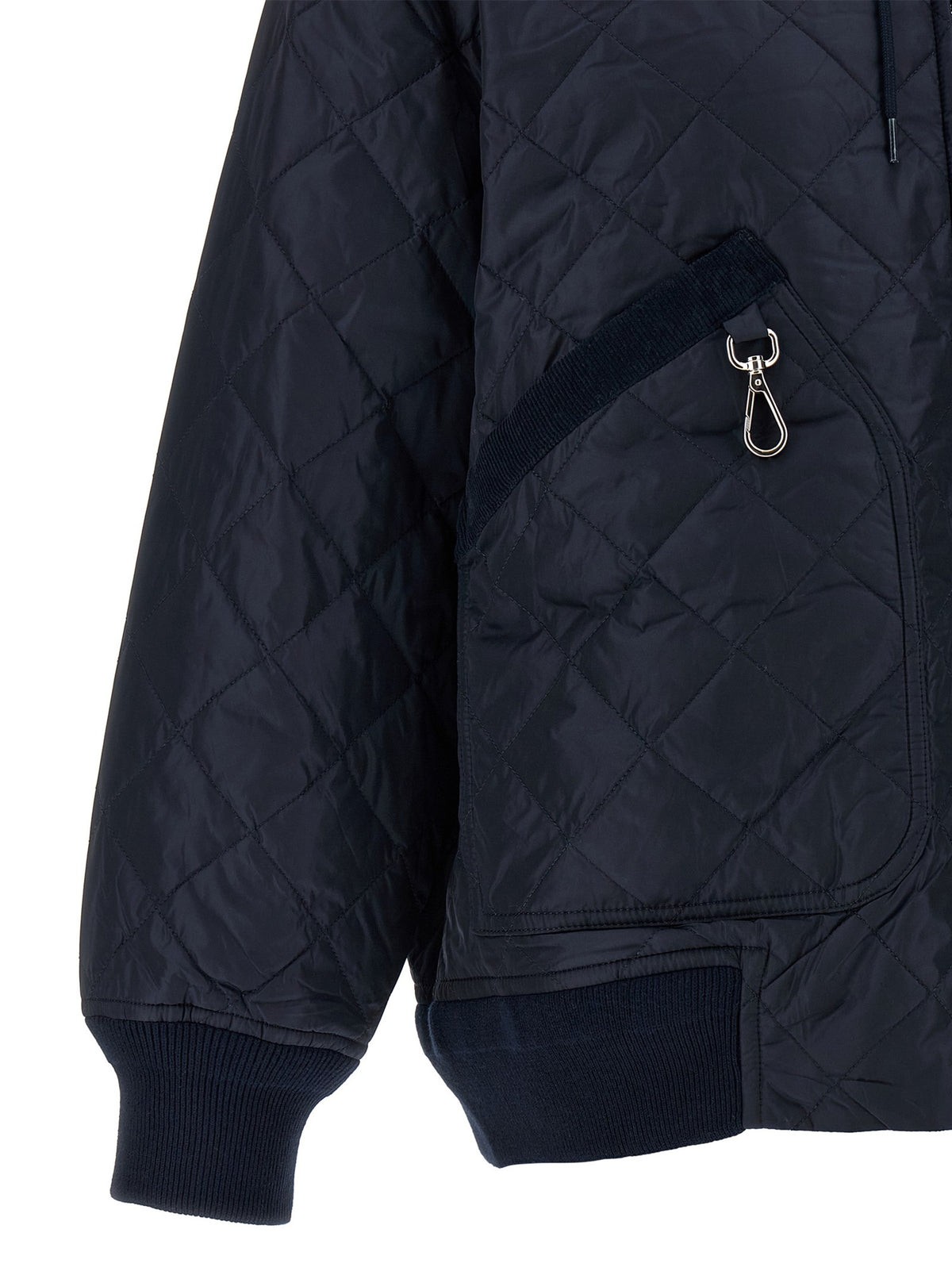 PRADA - Quilted hooded jacket