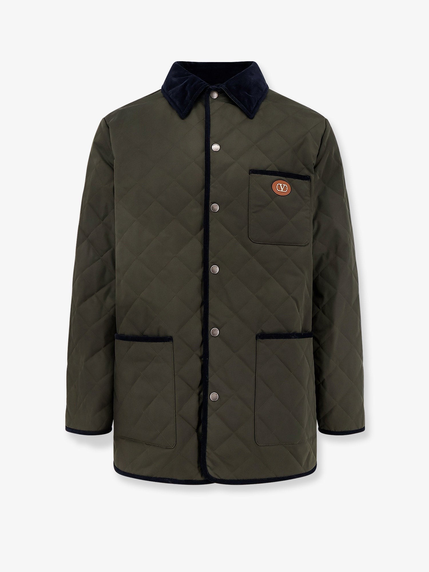 Quilted jacket with VLogo Signature patch