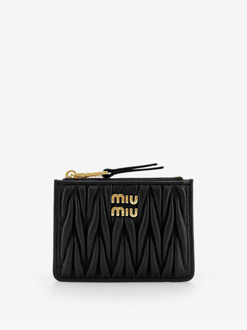 Miu Miu Quilted leather card holder