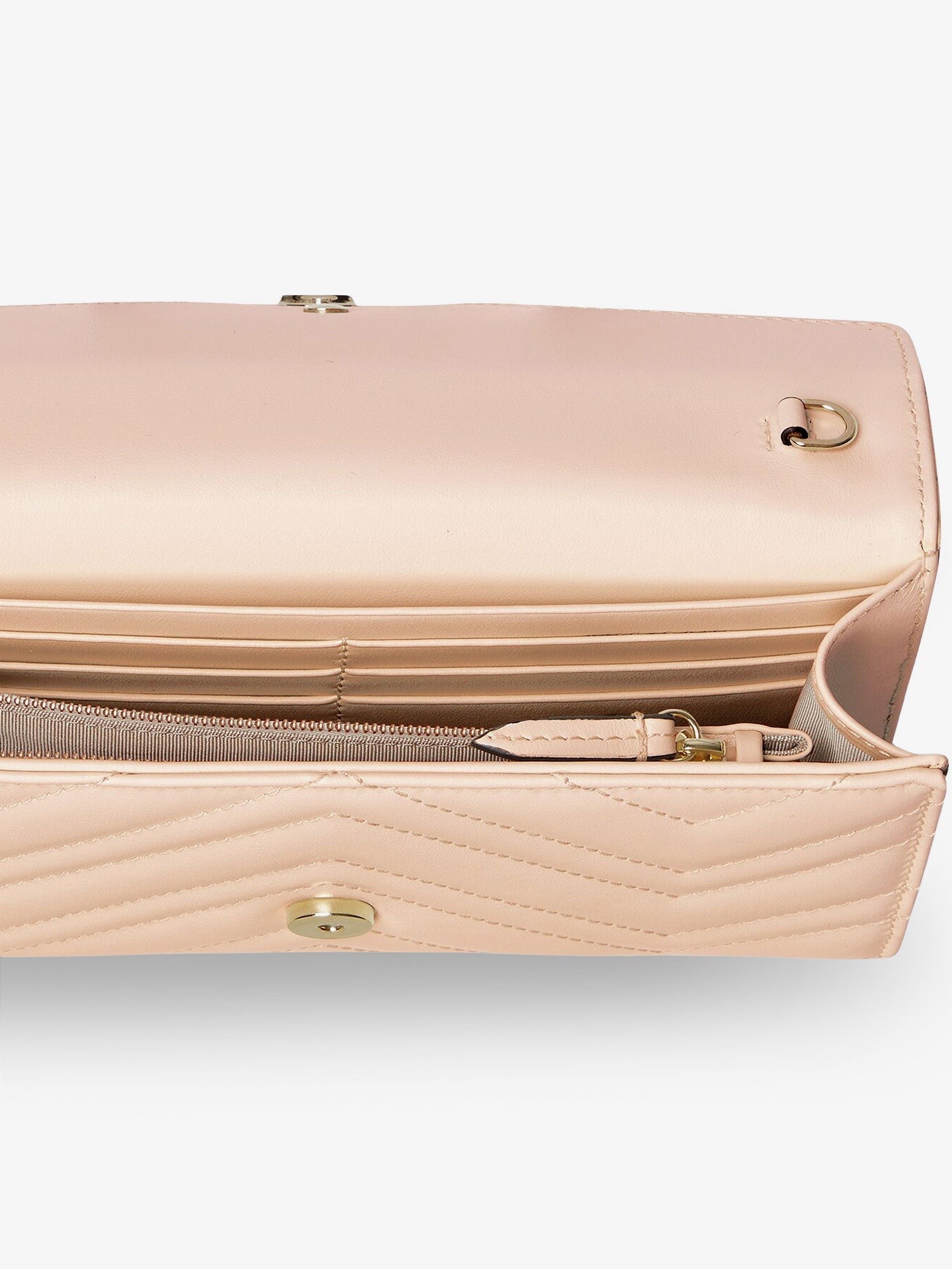 Quilted leather crossbody bag with metal GG logo