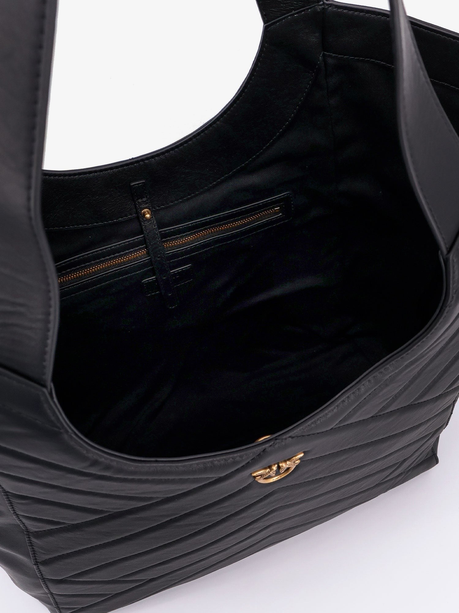 Quilted leather shoulder bag