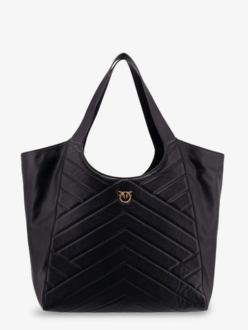 Quilted leather shoulder bag