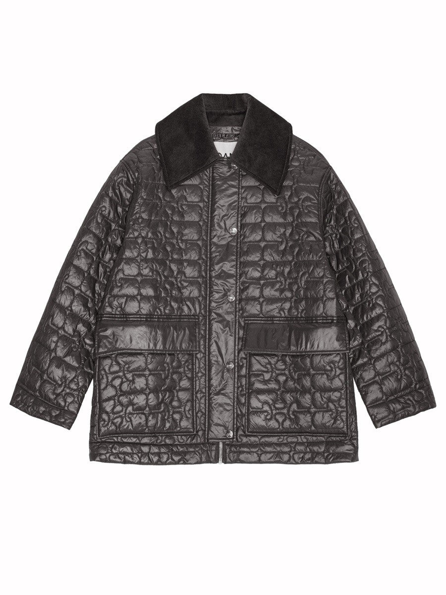 GANNI - QUILTED MIDI JACKET quilted-midi-jacket
