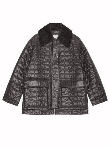 GANNI - QUILTED MIDI JACKET quilted-midi-jacket