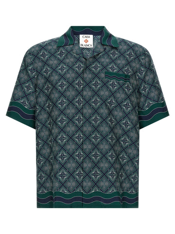 CASABLANCA - 'Radiating Monogram' shirt GREEN
