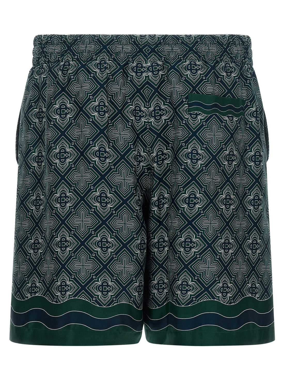 CASABLANCA - 'Radiating Monogram' shorts MULTICOLOR
