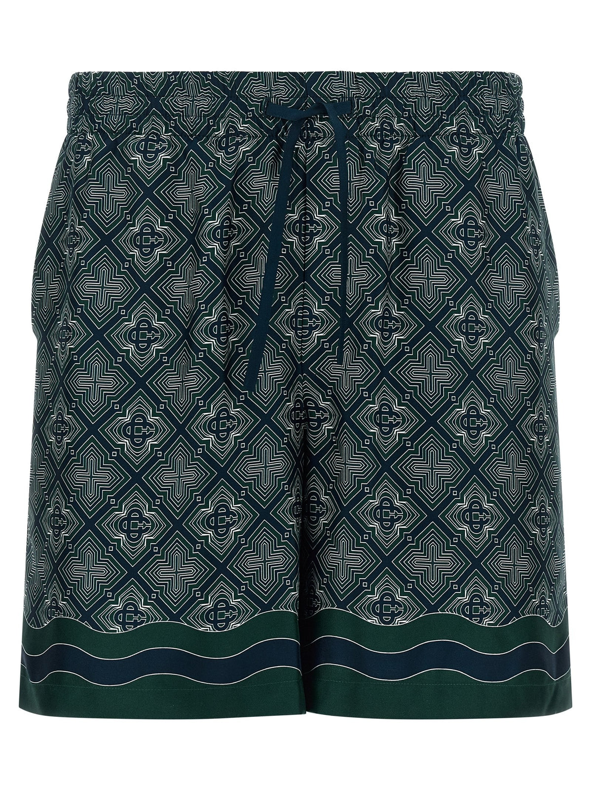 CASABLANCA - 'Radiating Monogram' shorts MULTICOLOR
