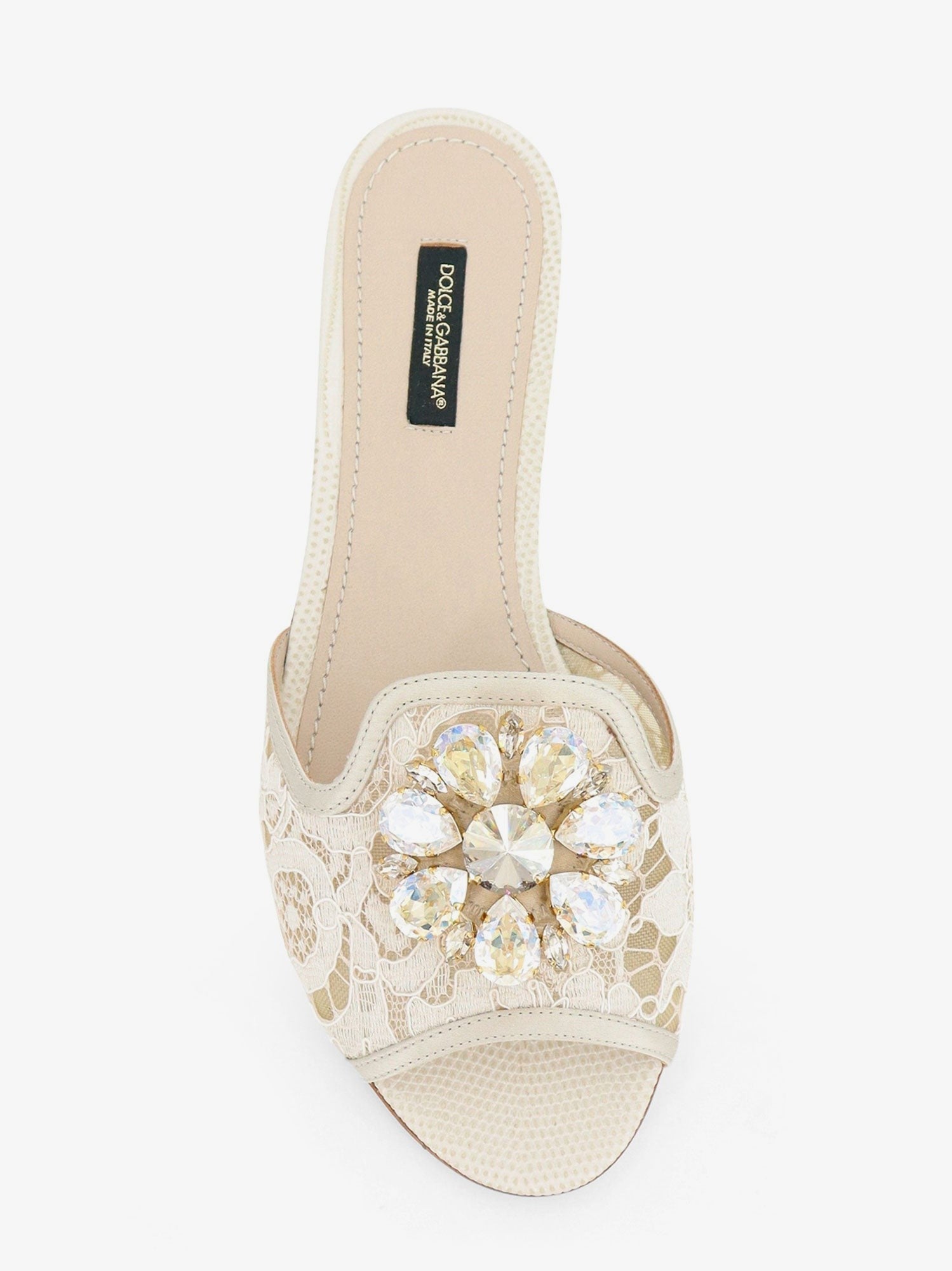 Dolce & Gabbana - Rainbow lurex lace sandals