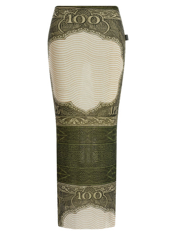 JEAN PAUL GAULTIER - 'Re-edition - The Green Cartouche' skirt MULTICOLOR XS