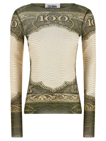 JEAN PAUL GAULTIER - 'Re-edition - The Green Cartouche' top re-edition-the-green-cartouche-top