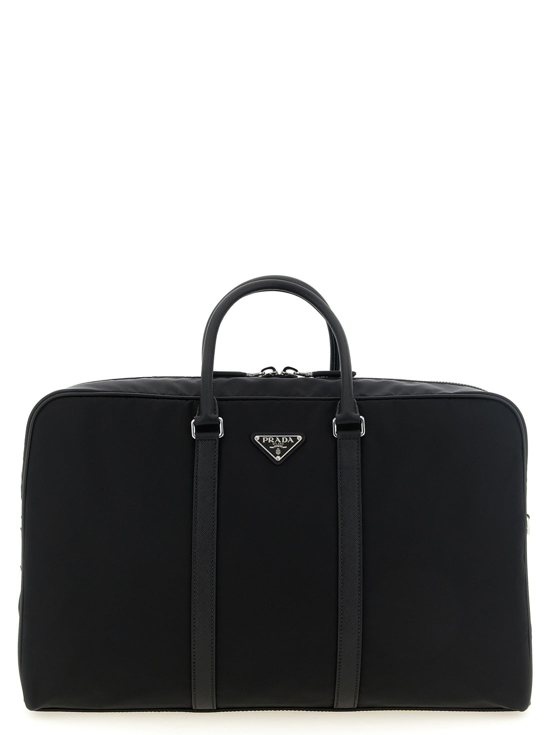 PRADA - Re-Nylon and Saffiano travel bag Black U