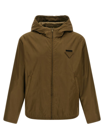 PRADA - Re-Nylon anorak GREEN