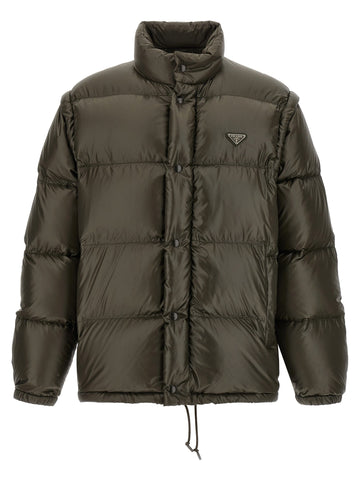 PRADA - Re-Nylon down jacket gray L