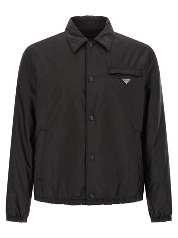 PRADA - Re-nylon feather jacket Black 50 IT