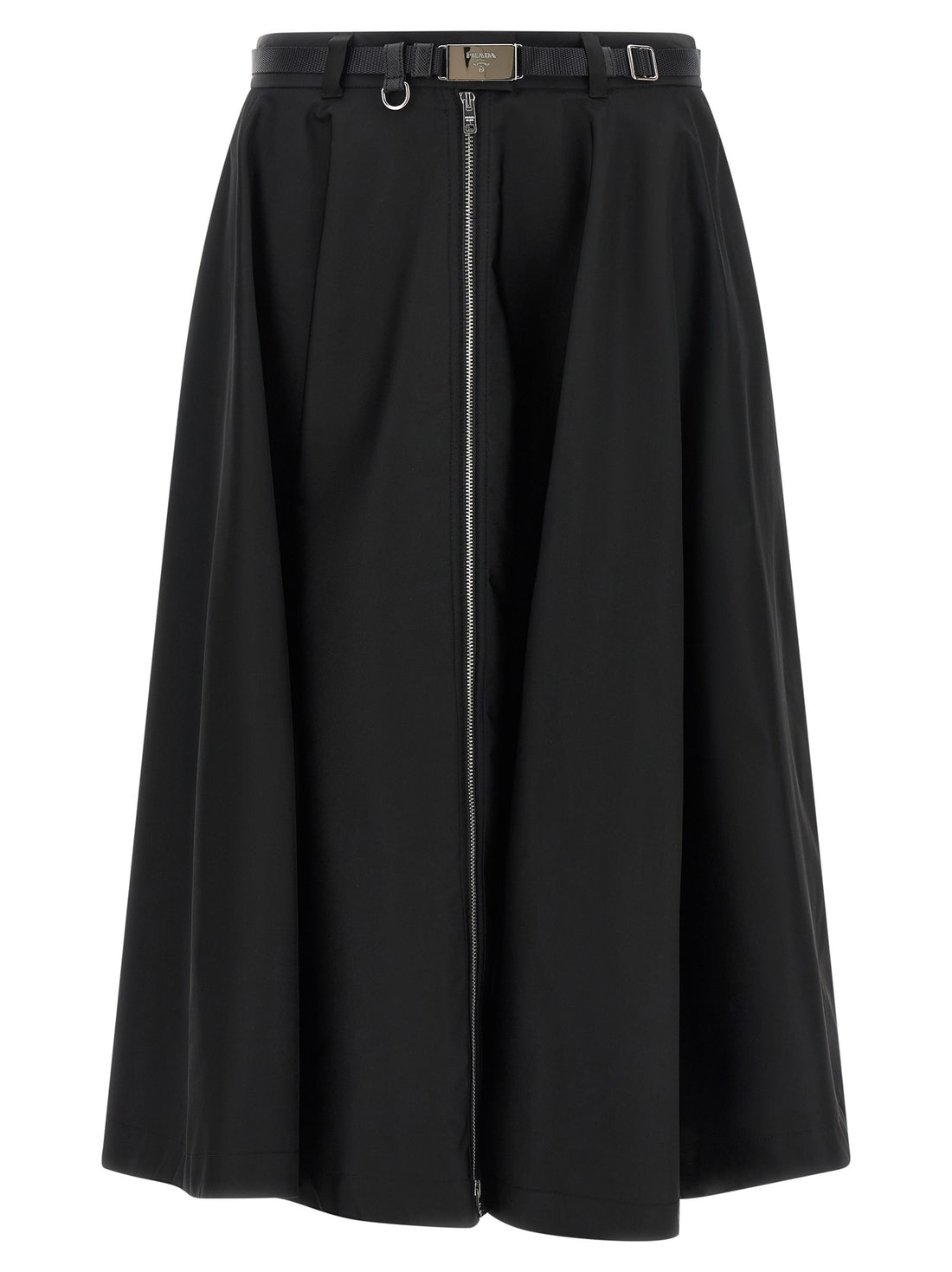 PRADA - Re-Nylon flared skirt Black