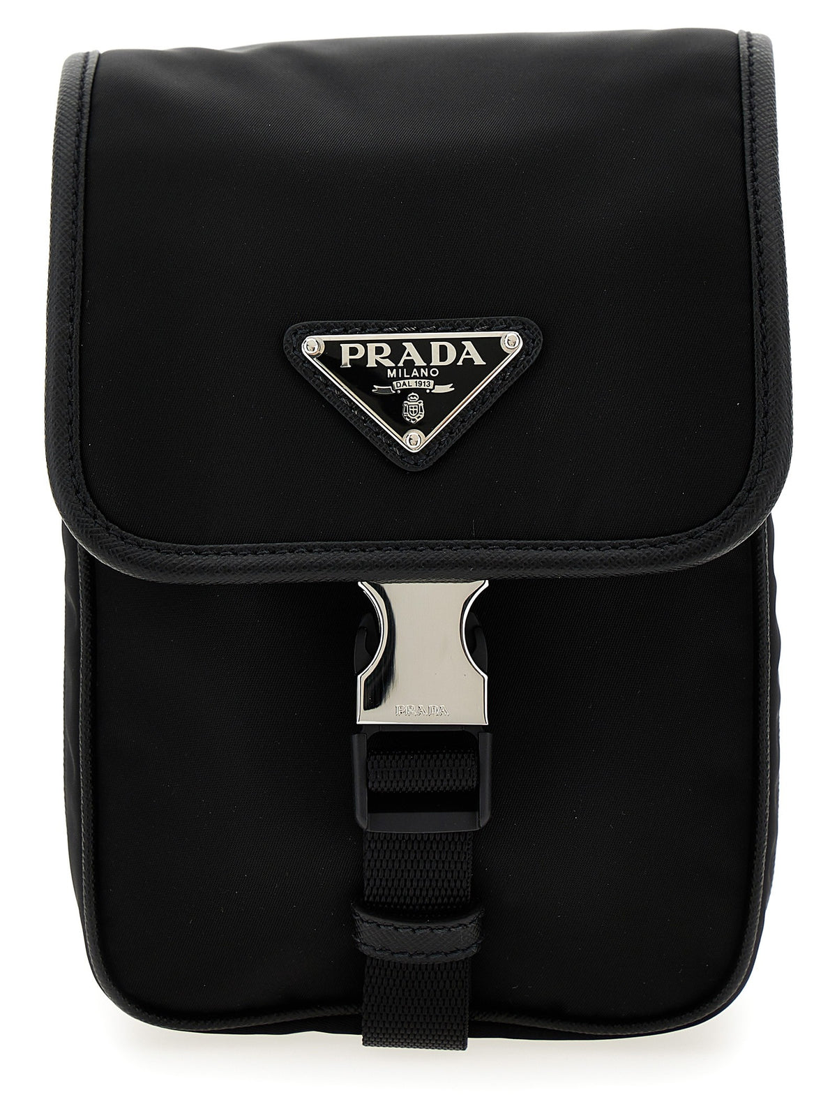 PRADA - Re-Nylon logo crossbody bag Black U