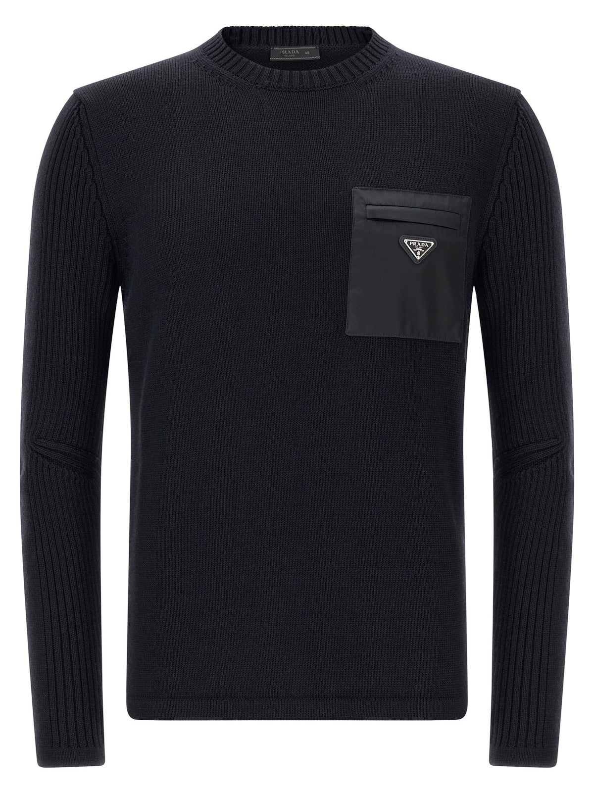 PRADA - 'Re-Nylon' Pocket Sweater Blue