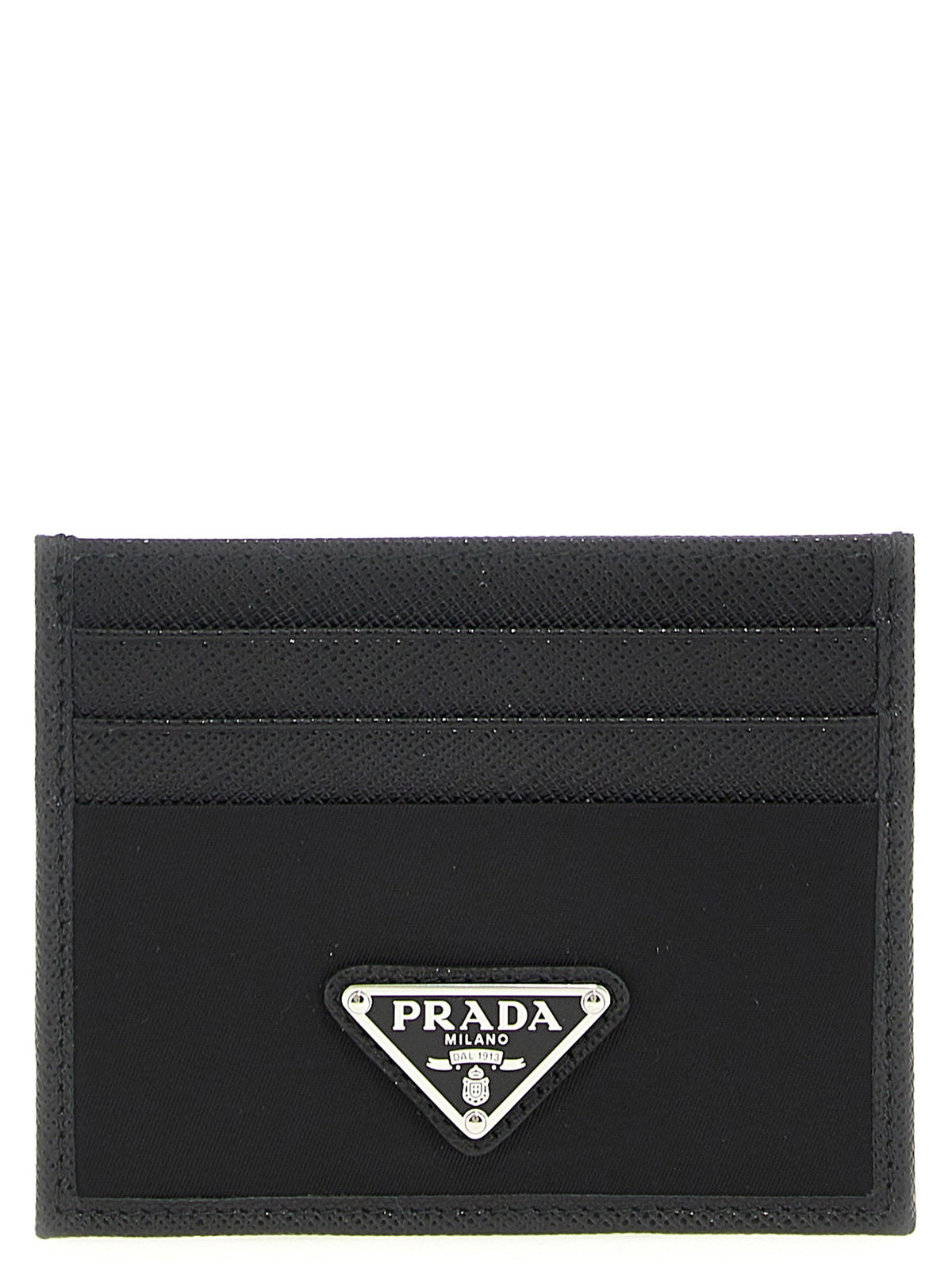 PRADA - Re-Nylon Saffiano cardholder Black U