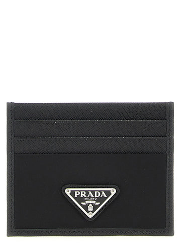 PRADA - Re-Nylon Saffiano cardholder Black U