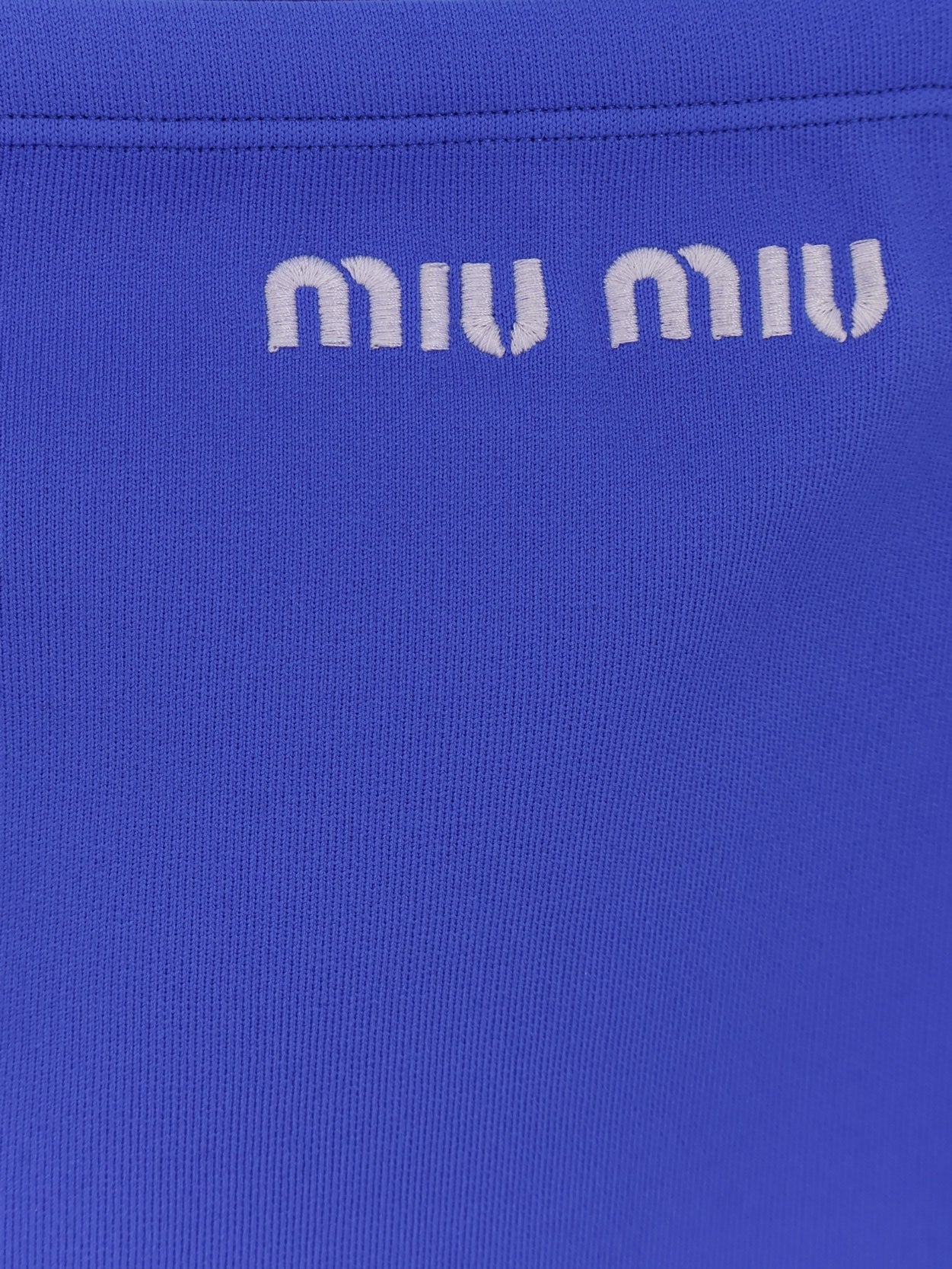 Recycled material mini skirt