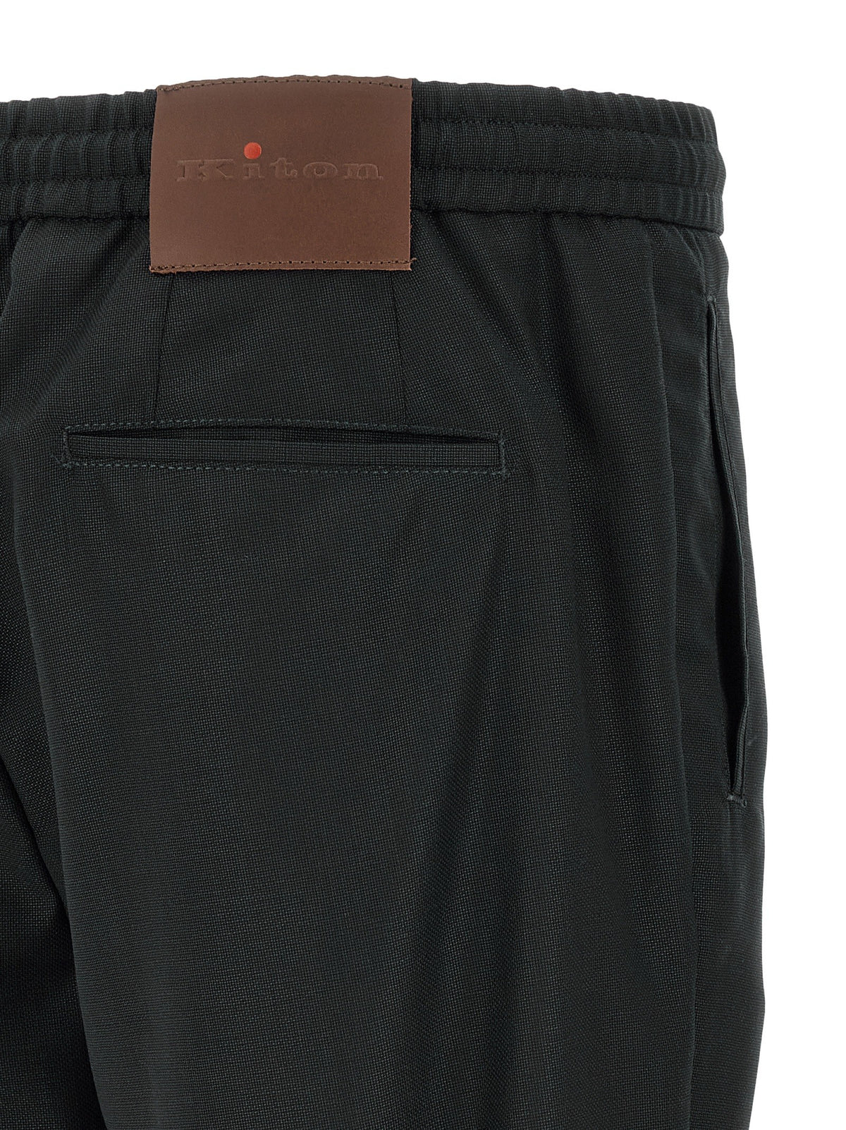 KITON - Red button pants