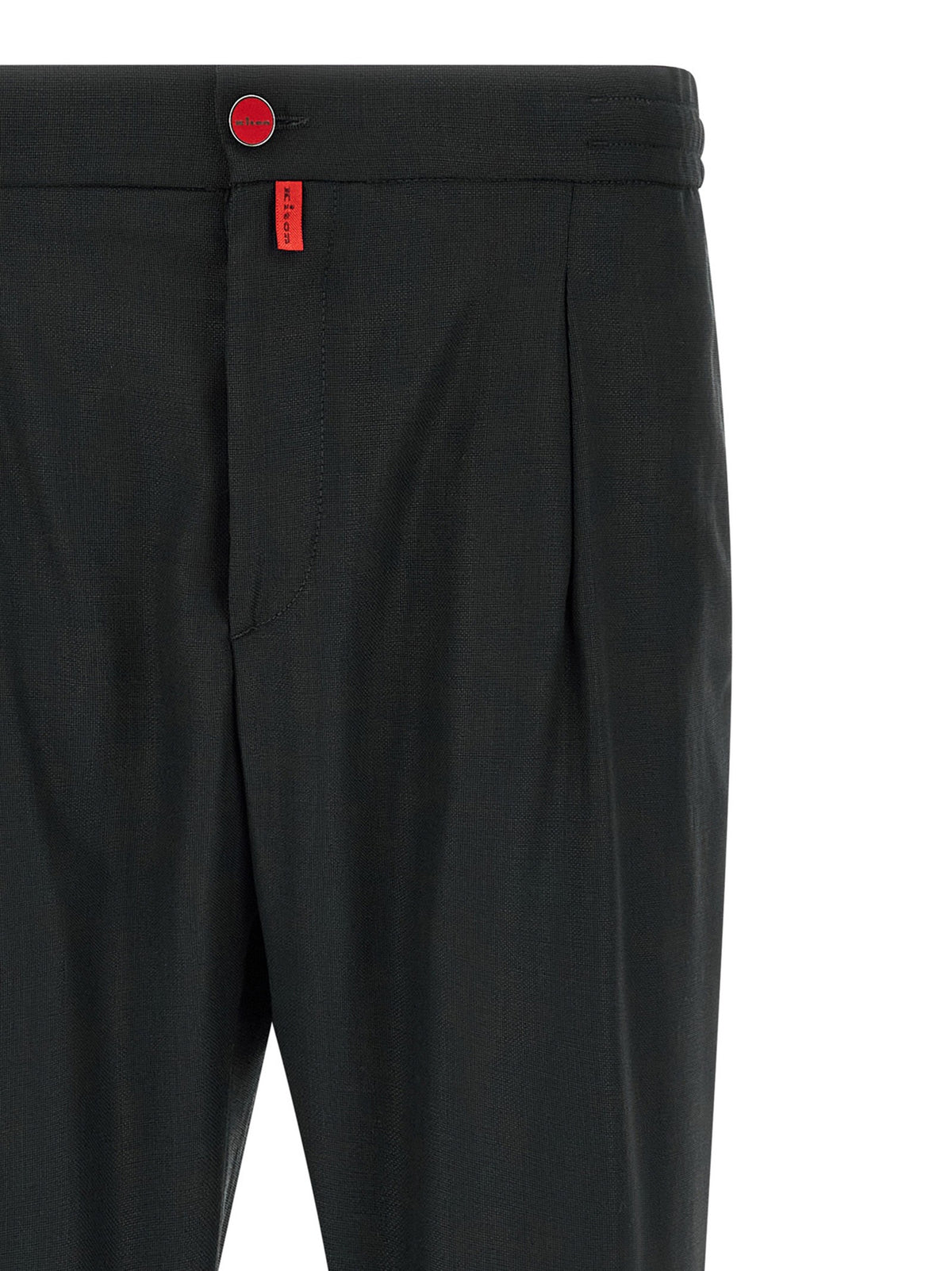 KITON - Red button pants