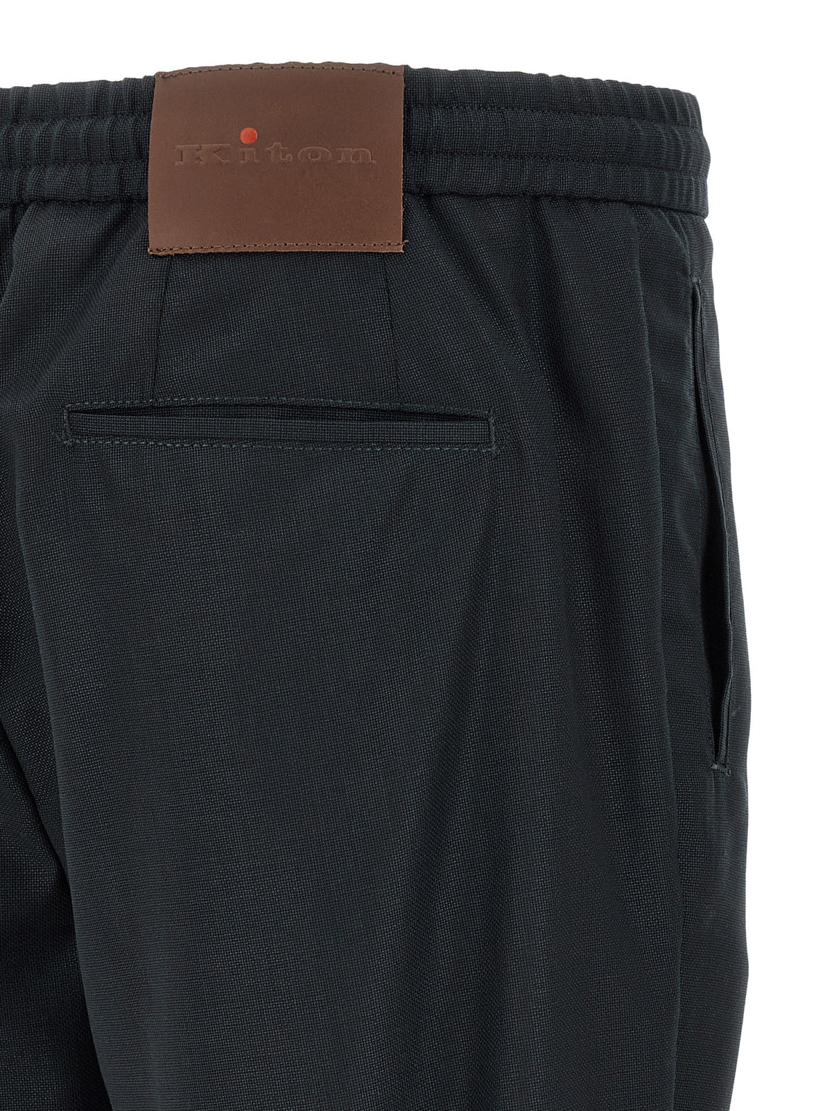 KITON - Red button pants