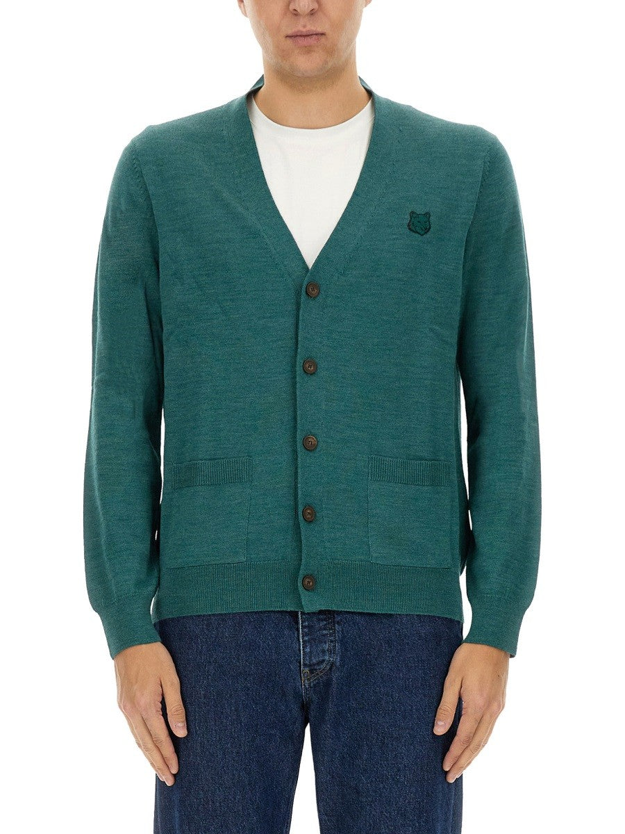 "REGULAR BOLD FOX HEAD PATCH" CARDIGAN