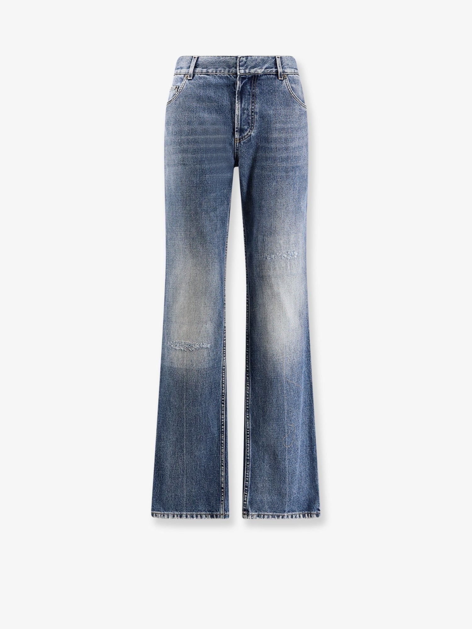 Regular Fit stone-washed denim jeans