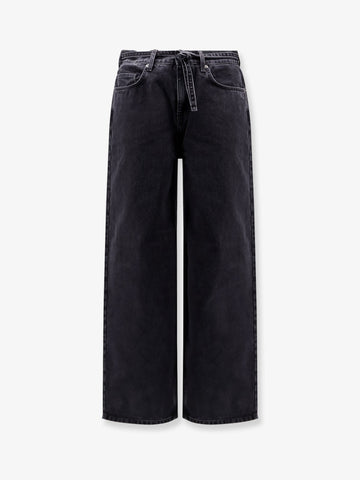 Relaxed fit denim trousers