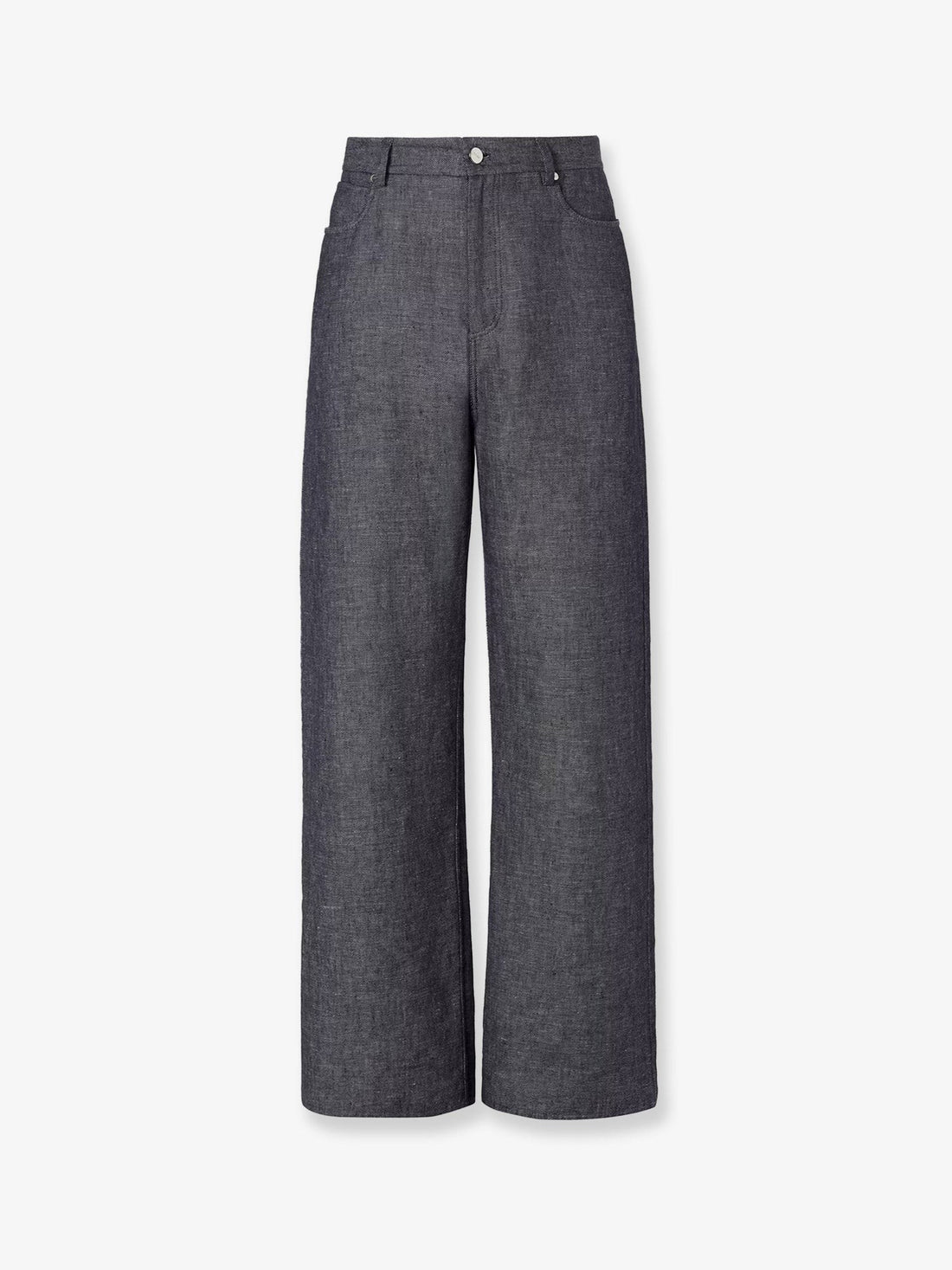 Fendi - 'FF Selleria' jeans relaxed-linen-cotton-and-silk-jeans