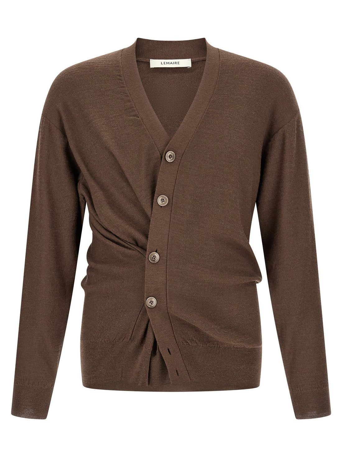LEMAIRE - 'Relaxed Twisted' cardigan Brown