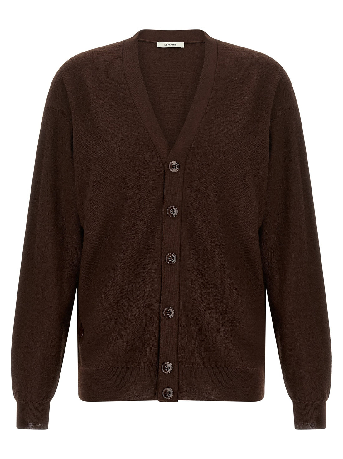 LEMAIRE - 'Relaxed Twisted' cardigan Bordeaux