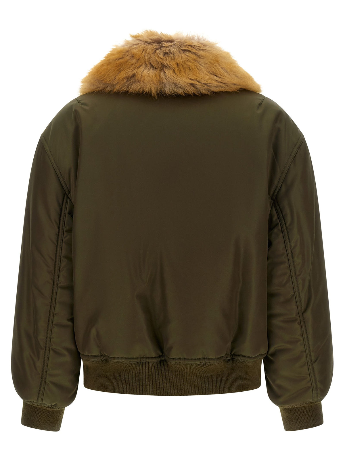 Saint Laurent - Removable shearling neck bomber jacket