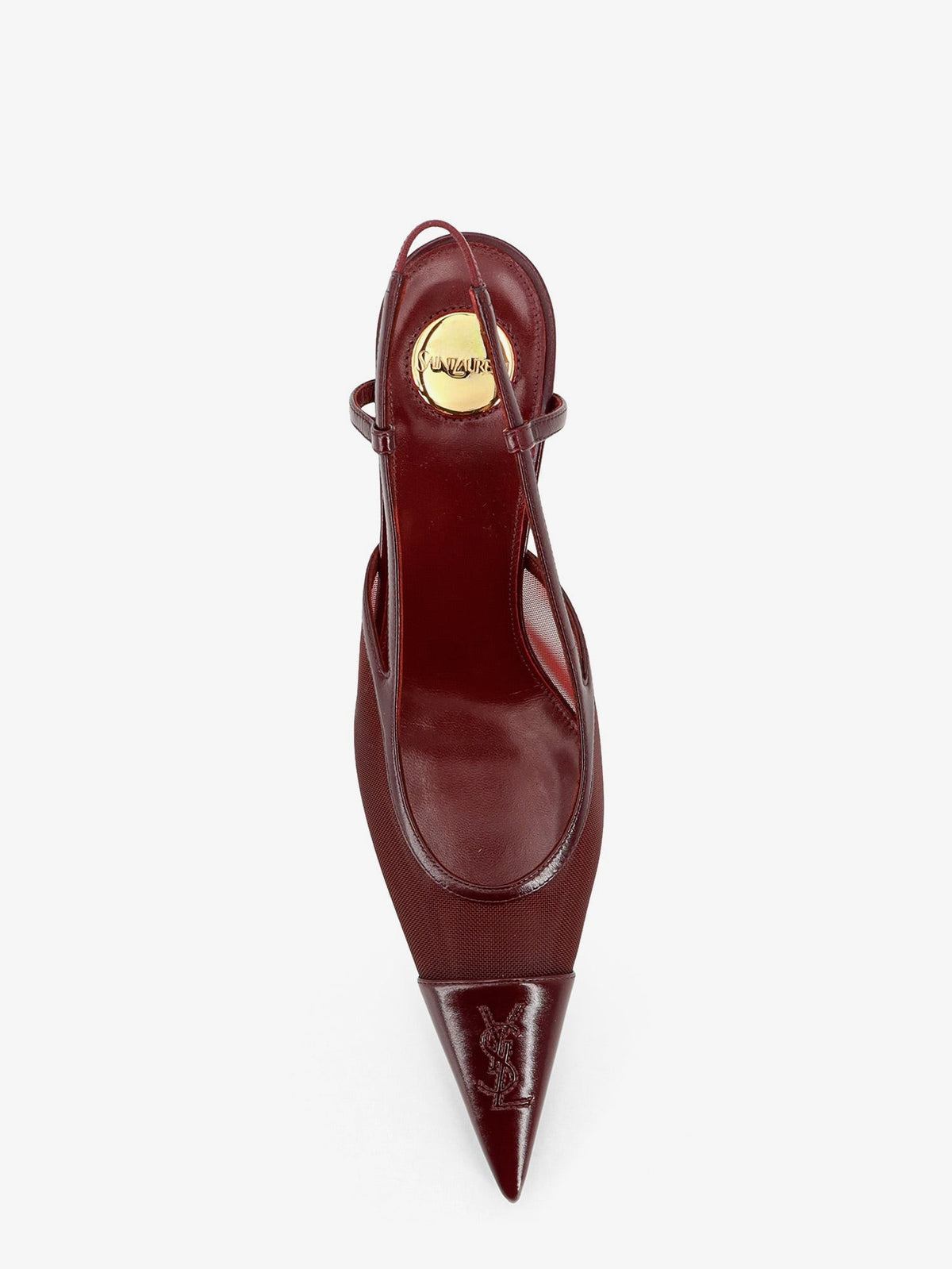 Saint Laurent - Renée mesh pump with Cassandre toe