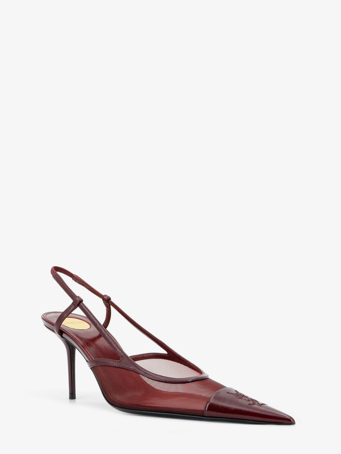 Saint Laurent - Renée mesh pump with Cassandre toe VINTAGEBORDEAUXCAR