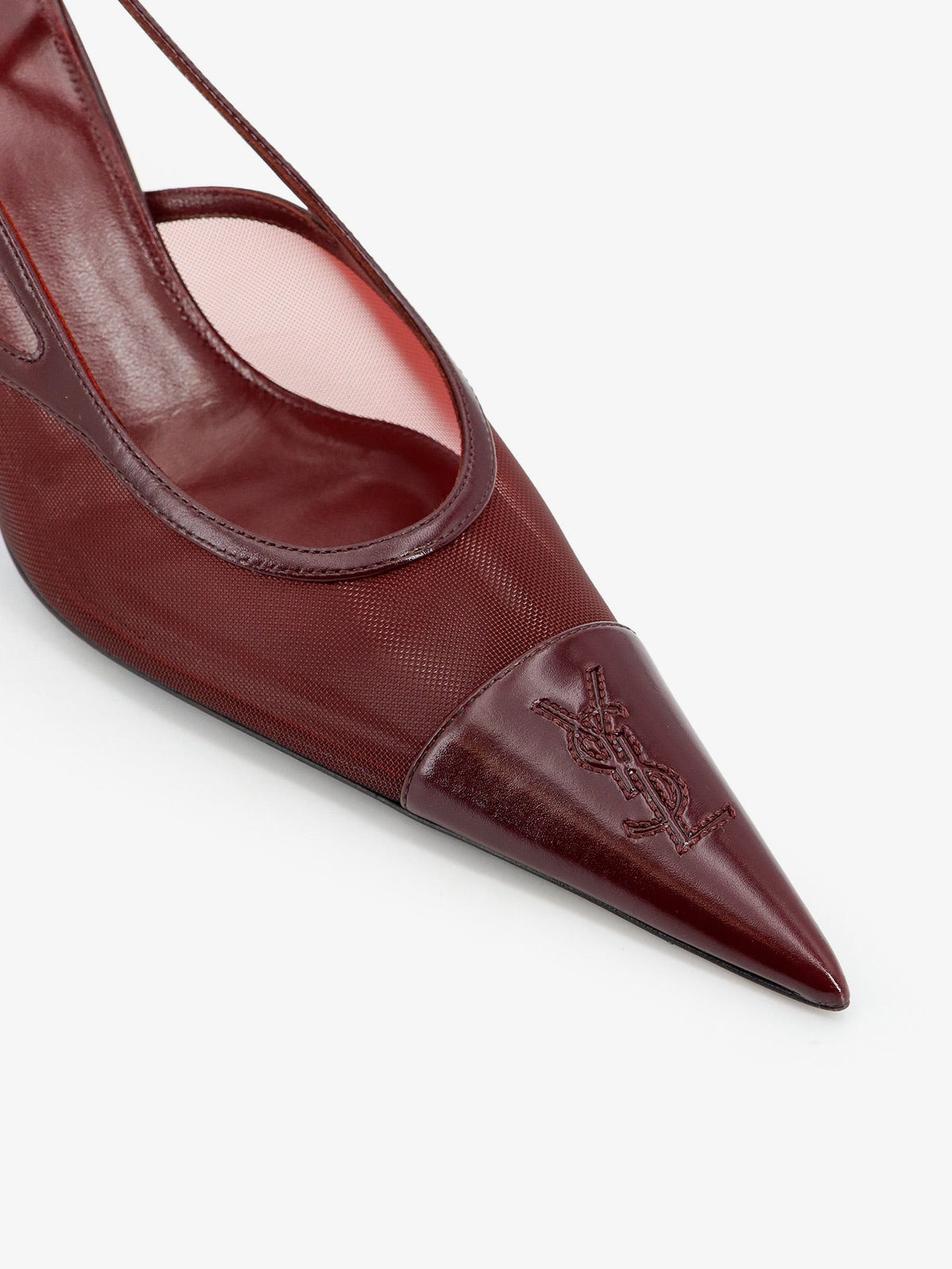 Saint Laurent - Renée mesh pump with Cassandre toe