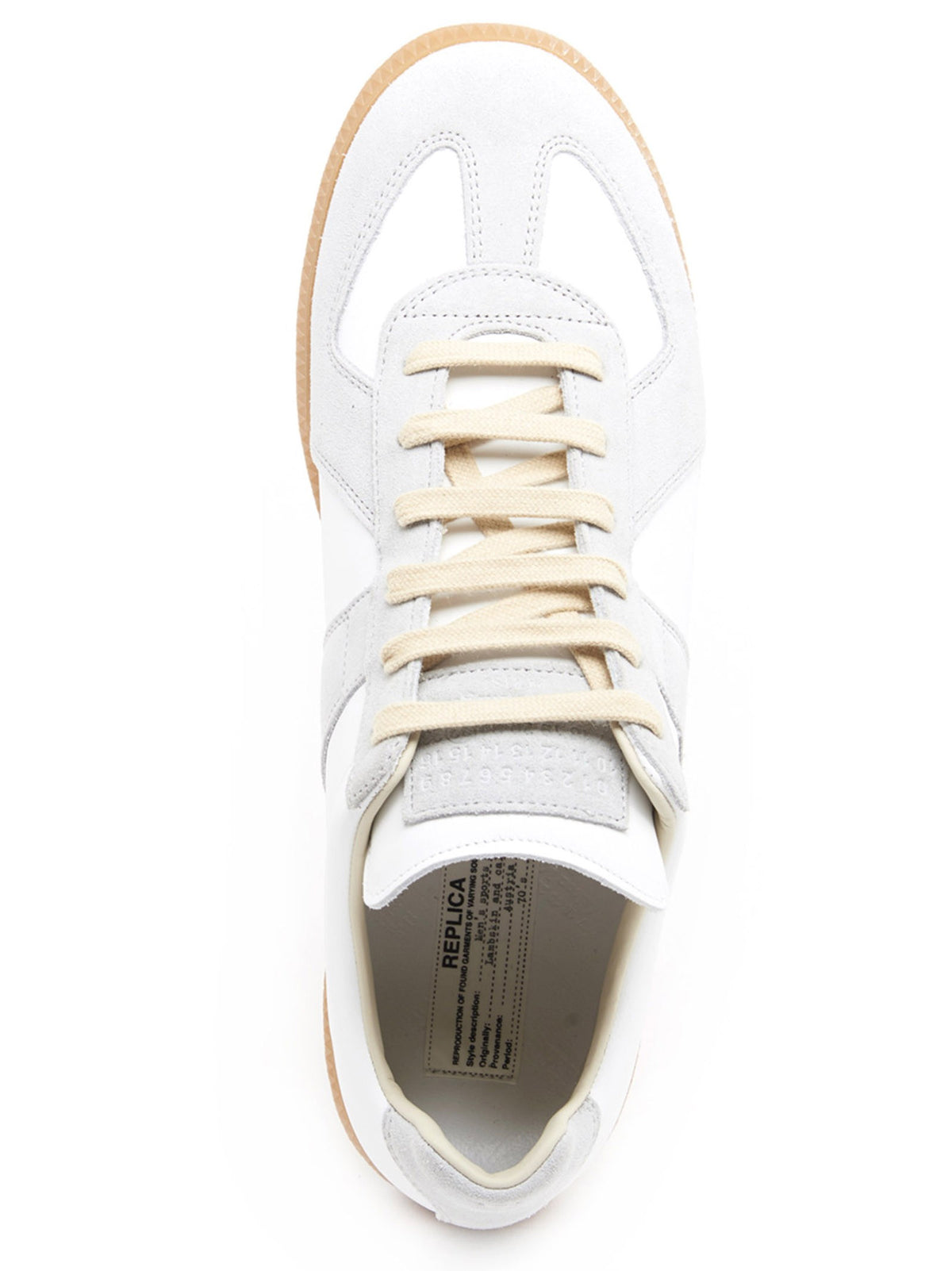 Maison Margiela - Low-top Replica leather and suede sneakers