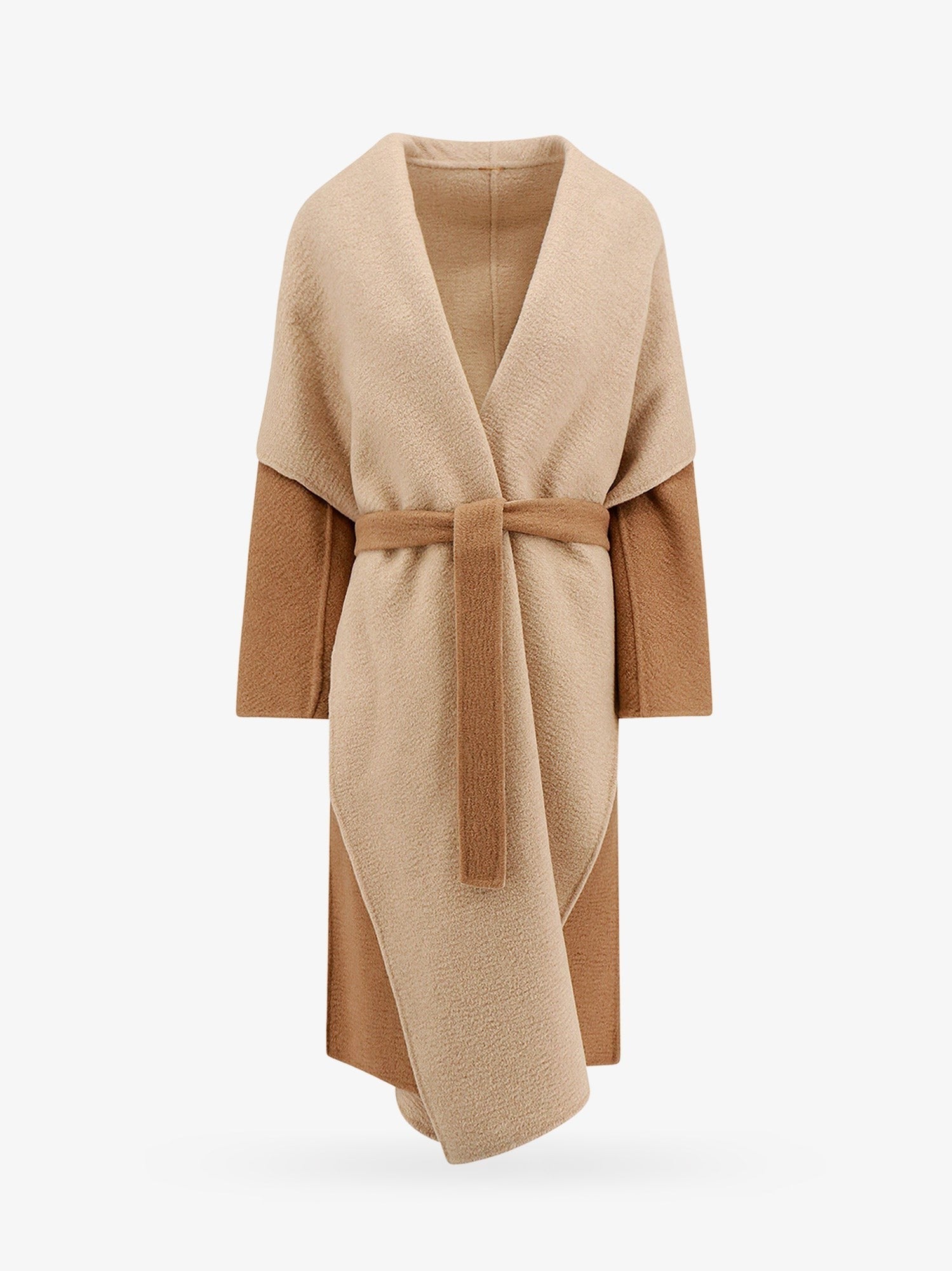 Reversible camel coat